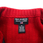 POLO JEANS CO. RALPH LAUREN 90s Nylon-switched driver's knit jacket, size M, red