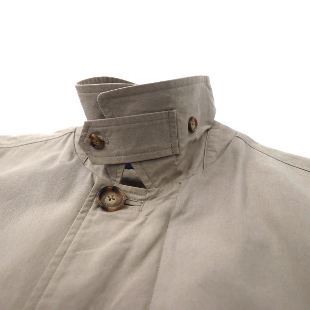 Brooks Brothers Double Zip Balmac Coat Half Coat L Beige Cotton