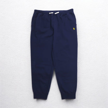 POLO RALPH LAUREN Wide Sweatpants Jogger Pants 2XL Navy Small Pony Embroidery