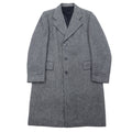 日本然リトテ-古着オンライン-EAGLE CLOTHES 70年代 ツイード チェスターコート L グレー ウール ヘリンボーン GUNTER'S-EAGLE CLOTHES 70's Tweed Coat L Gray Wool Herringbone GUNTER'S