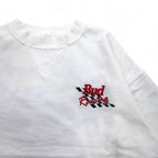 Vintage 90s Sweatshirts Budweiser バドワイザー Bud Racing スウェット M ホワイト レーシングカー プリント