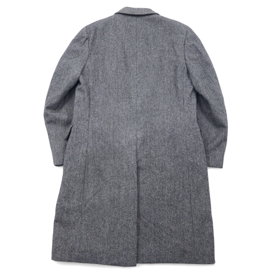 EAGLE CLOTHES 70年代 ツイード チェスターコート L グレー ウール ヘリンボーン  GUNTER'S