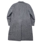 EAGLE CLOTHES 70s Tweed Chester Coat L Grey Wool Herringbone GUNTER'S
