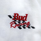 Vintage 90s Sweatshirts Budweiser バドワイザー Bud Racing スウェット M ホワイト レーシングカー プリント