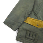 COLAMTISS 1970s French Corduroy Hunting Jacket, Khaki, Size L, DMC Zipper, Eurowork