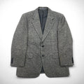 Burberry's Old Cashmere Blend 2B Tweed Jacket, Size M, Gray, Wool, Made in Japan