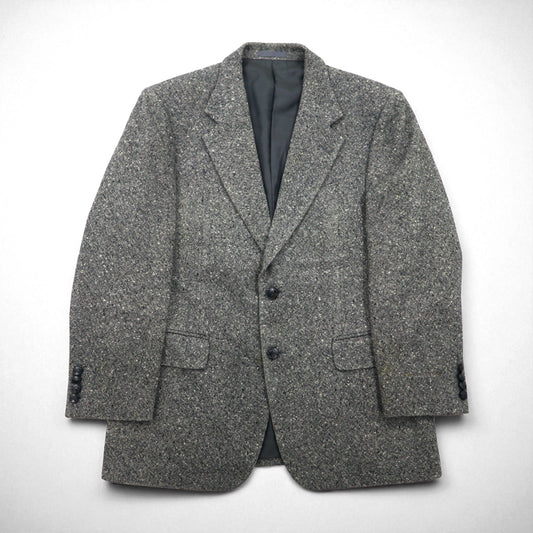 Burberrys オールド カシミヤ混 2B ツイードジャケット M グレー ウール 羊毛 日本製