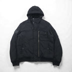 Schott 90s MA-7 AER Bomber Jacket Flight Jacket, Size L, Black Padded, Military, Army Type Garment, KYLE, M85-237-04