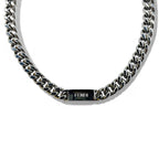 FENDI メタル チェーンネックレス シルバー 喜平 バゲット リンク MP4722 イタリア製