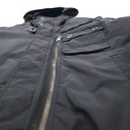 Schott 90s MA-7 AER Bomber Jacket Flight Jacket, Size L, Black Padded, Military, Army Type Garment, KYLE, M85-237-04