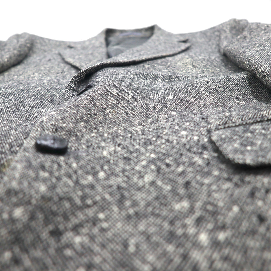Burberry's Old Cashmere Blend 2B Tweed Jacket, Size M, Gray, Wool, Made in Japan