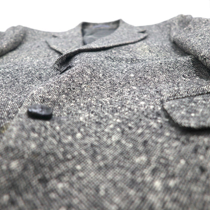 Burberrys オールド カシミヤ混 2B ツイードジャケット M グレー ウール 羊毛 日本製