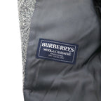 Burberry's Old Cashmere Blend 2B Tweed Jacket, Size M, Gray, Wool, Made in Japan