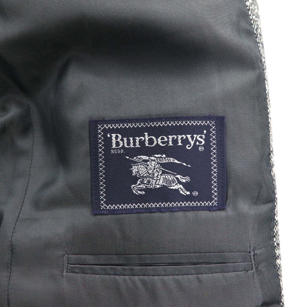 Burberry's Old Cashmere Blend 2B Tweed Jacket, Size M, Gray, Wool, Made in Japan