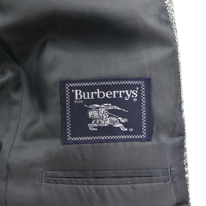 Burberrys オールド カシミヤ混 2B ツイードジャケット M グレー ウール 羊毛 日本製