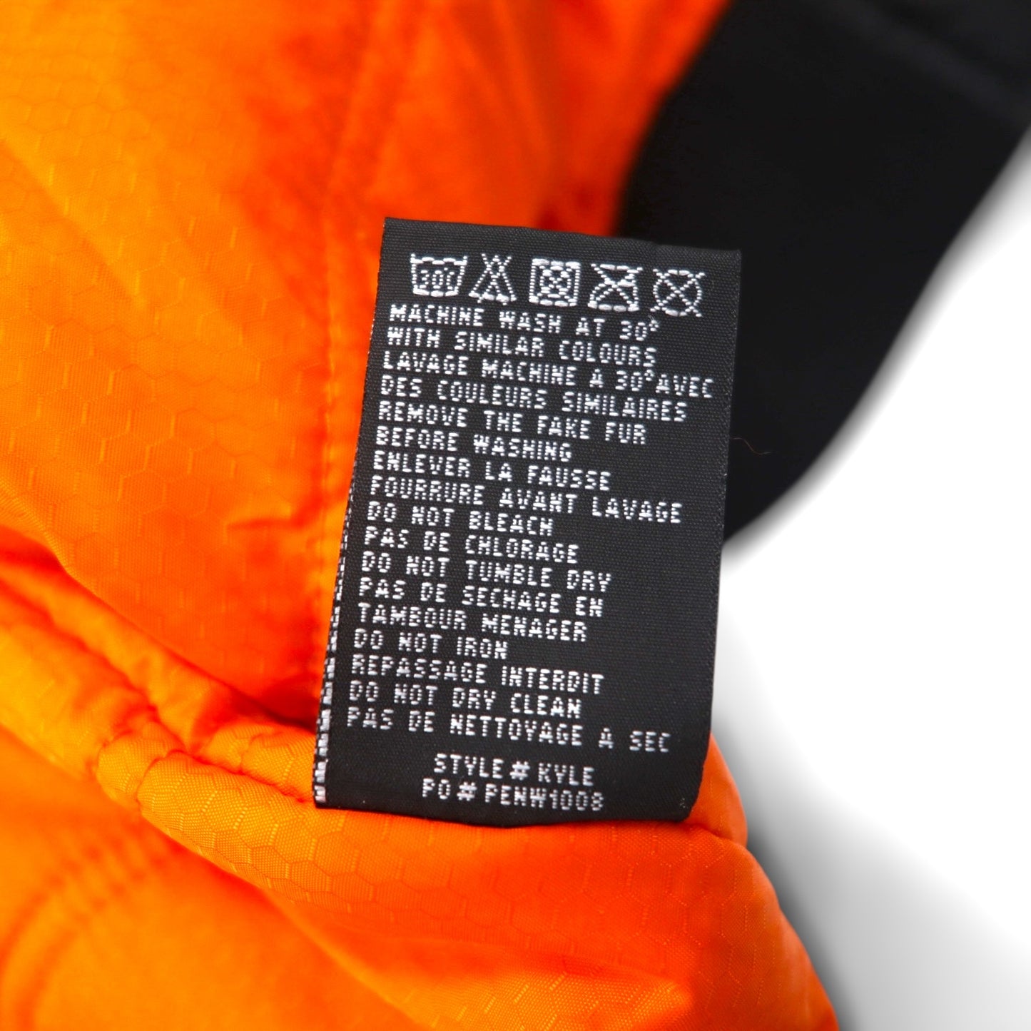 Schott 90年代 MA-7 AER ボンバージャケット フライトジャケット L ブラック 中綿 ミリタリー ARMY TYPE GARMENT KYLE M85-237-04