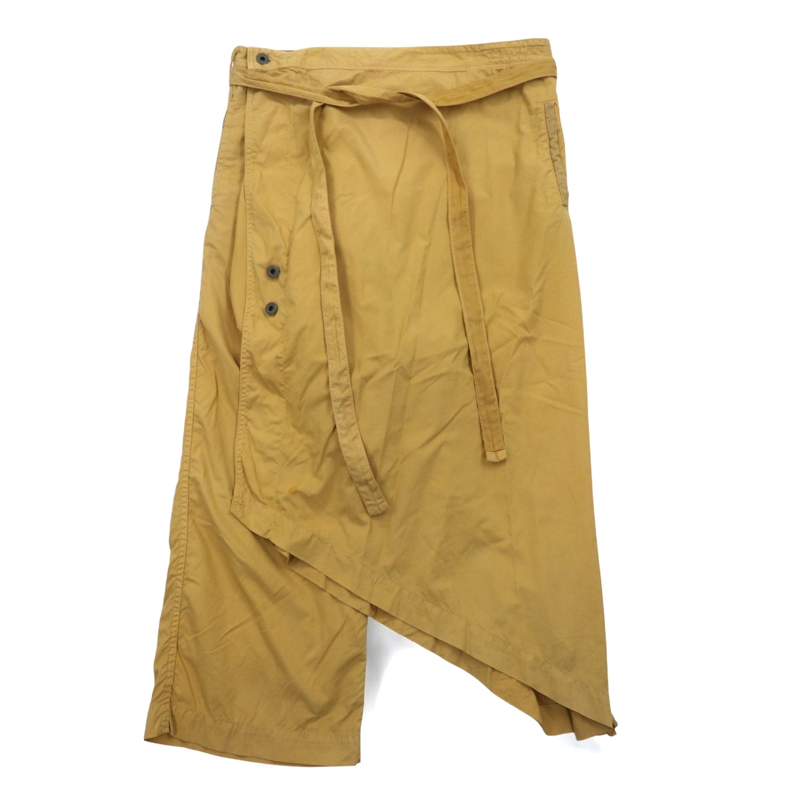 KAPITAL Deformed Wrap Pants, L, Beige, Cotton, Made in Japan
