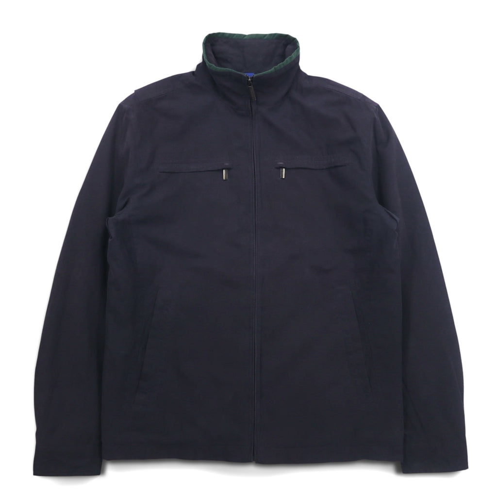 LONDON FOG Peach Skin Swing Top Harrington Jacket L Black High Neck