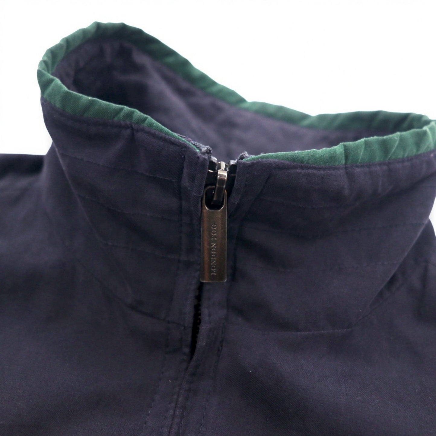 LONDON FOG ピーチスキン スウィングトップ ハリントンジャケット L ブラック ハイネック