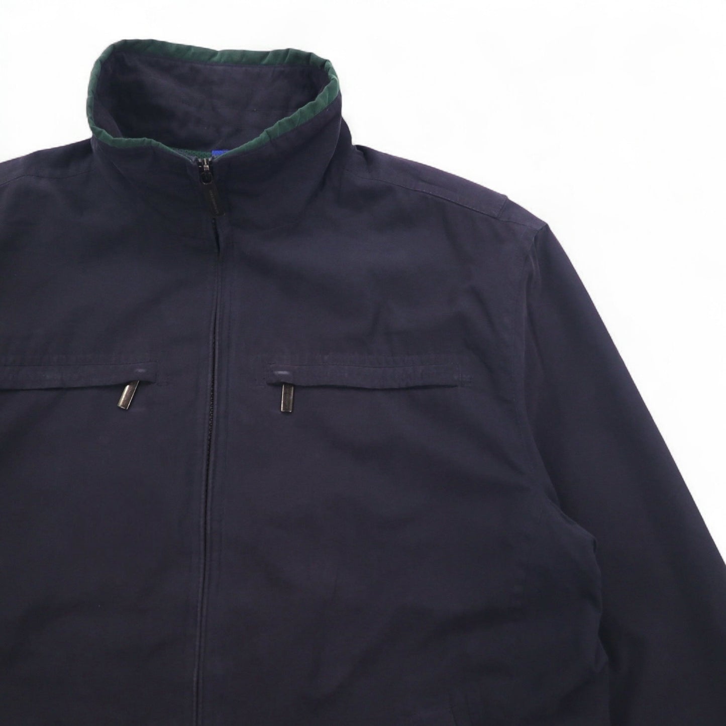 LONDON FOG ピーチスキン スウィングトップ ハリントンジャケット L ブラック ハイネック