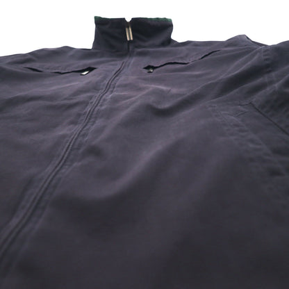 LONDON FOG ピーチスキン スウィングトップ ハリントンジャケット L ブラック ハイネック