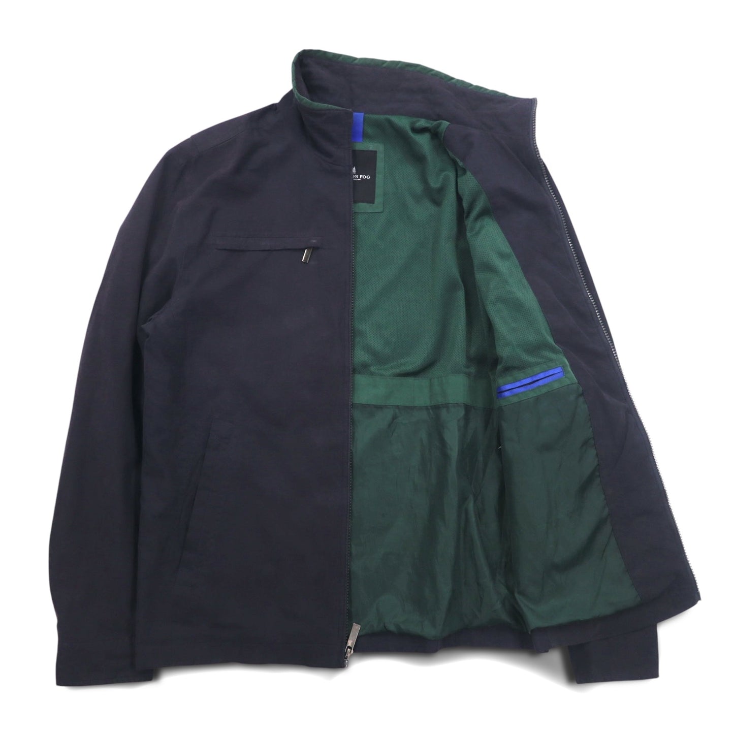 LONDON FOG ピーチスキン スウィングトップ ハリントンジャケット L ブラック ハイネック