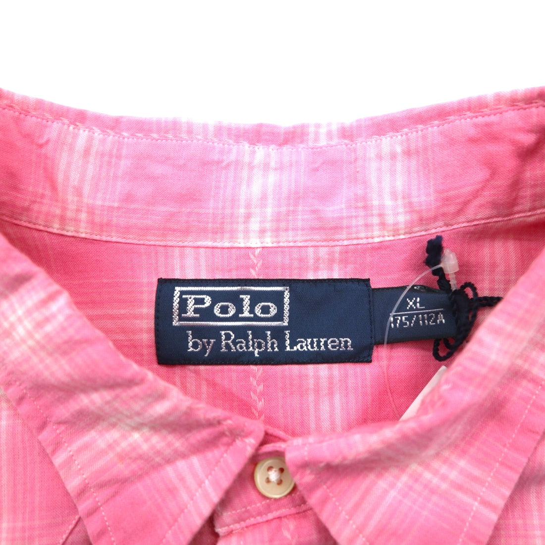 Polo by Ralph Lauren Western Shirt, XL, Pink Check, Chest Pocket, Unused