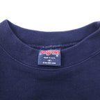 JAN SPORT USA製 90年代 カレッジ刺繍 スウェット M ネイビー コットン UNIVERSITY OF ALUMNI MISSISSIPPI