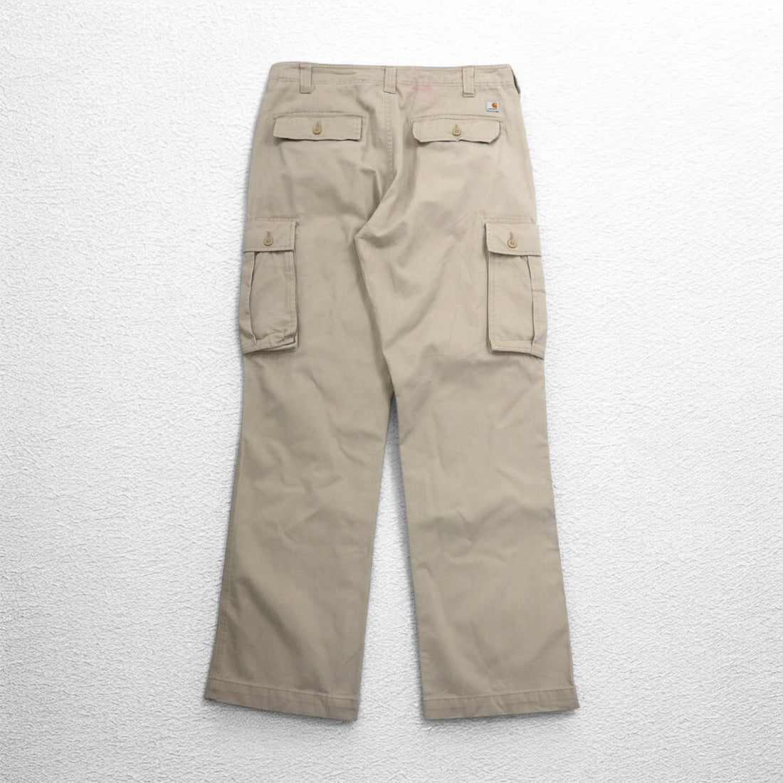 Carhartt Cargo Work Pants L Beige Cotton B355 FDK