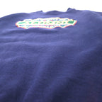 JAN SPORT USA製 90年代 カレッジ刺繍 スウェット M ネイビー コットン UNIVERSITY OF ALUMNI MISSISSIPPI