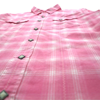 Polo by Ralph Lauren ウエスタンシャツ XL ピンク チェック 胸ポケット 未使用品