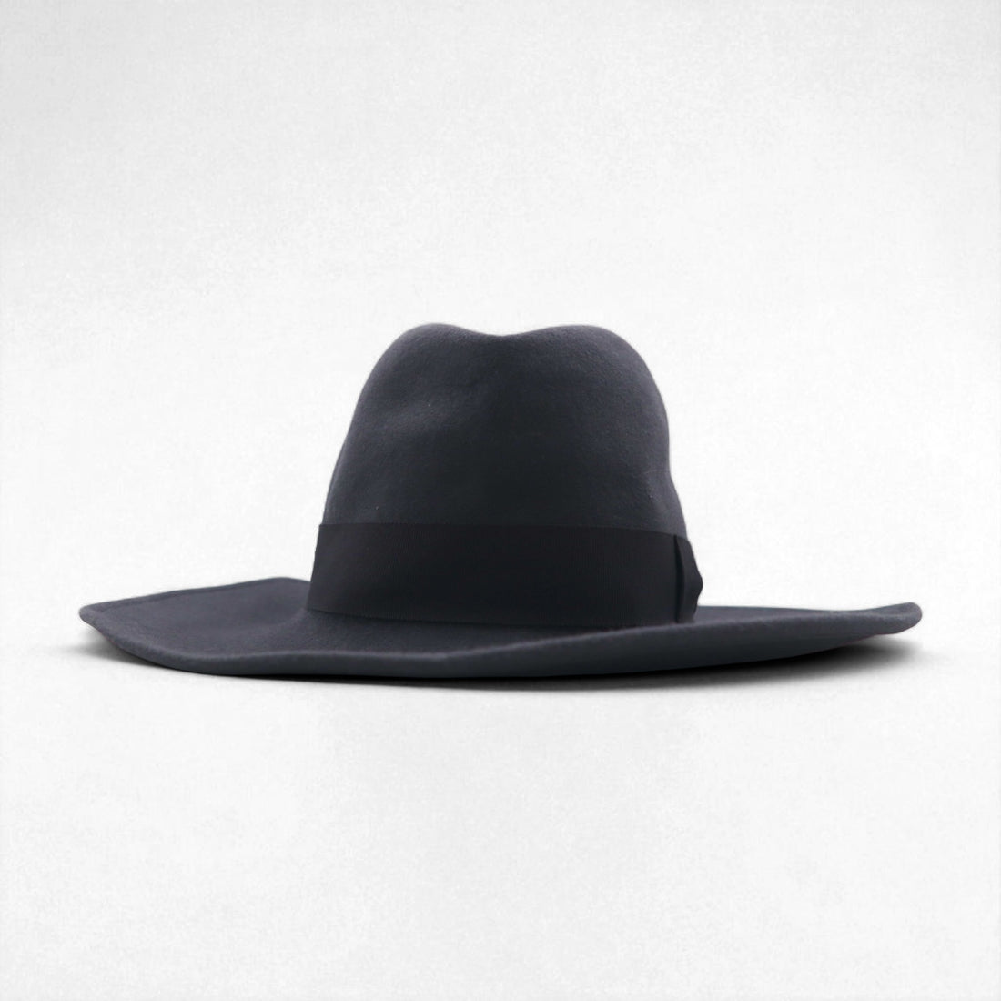 KIJIMA TAKAYUKI Rabbit Hair Felt Wide Brim Hat, Size 1, Gray Wool, EX-22202