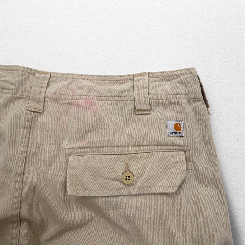 carhartt カーゴ ワークパンツ L ベージュ コットン B355 FDK