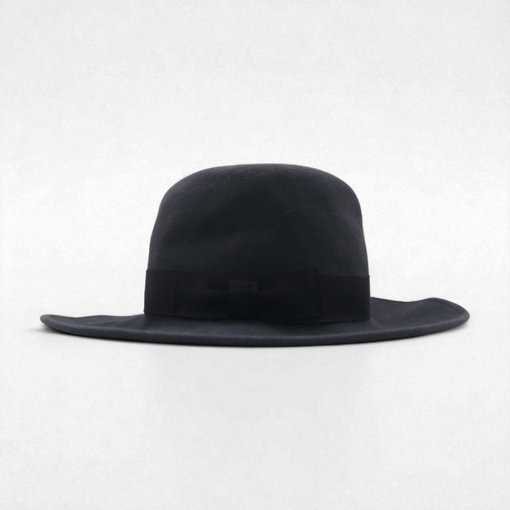 KIJIMA TAKAYUKI Rabbit Hair Felt Wide Brim Hat, Size 1, Gray Wool, EX-22202