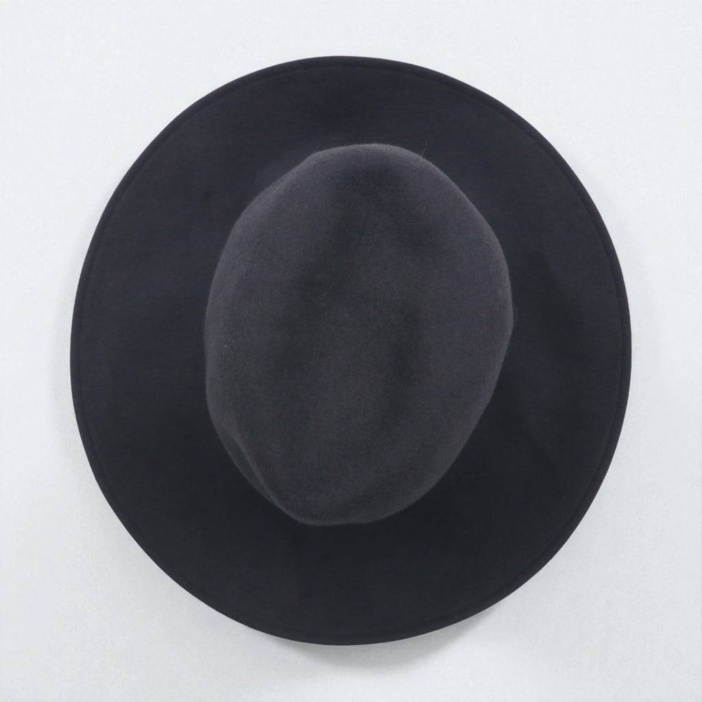 KIJIMA TAKAYUKI Rabbit Hair Felt Wide Brim Hat, Size 1, Gray Wool, EX-22202