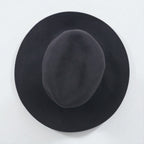 KIJIMA TAKAYUKI Rabbit Hair Felt Wide Brim Hat, Size 1, Gray Wool, EX-22202