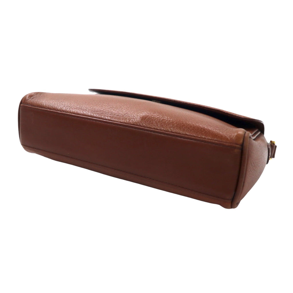 Burberry's Old Shoulder Bag in Brown Leather, Grained Leather and Nova Check
