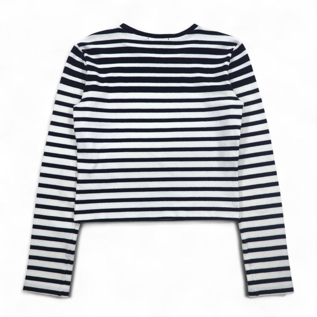 T BY ALEXANDER WANG クロップド ボーダー ロングスリーブ Tシャツ ロンT M UNITED ARROWS別注 1552-343-0101