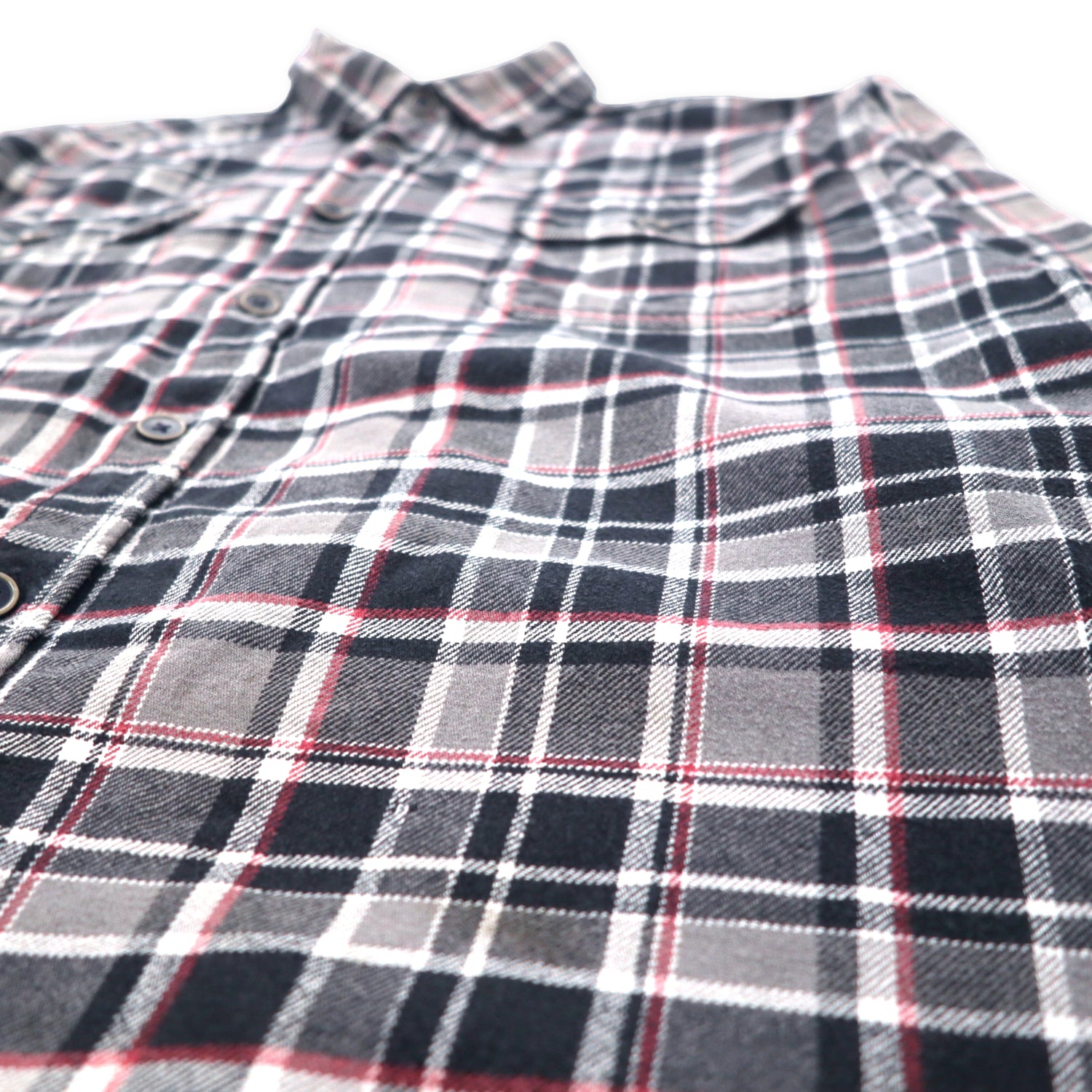 Jachs Heavy FLANNEL SHIRT XL Gray CHECKED Cotton Big Size – 日本然 ...