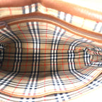 Burberry's Old Shoulder Bag in Brown Leather, Grained Leather and Nova Check