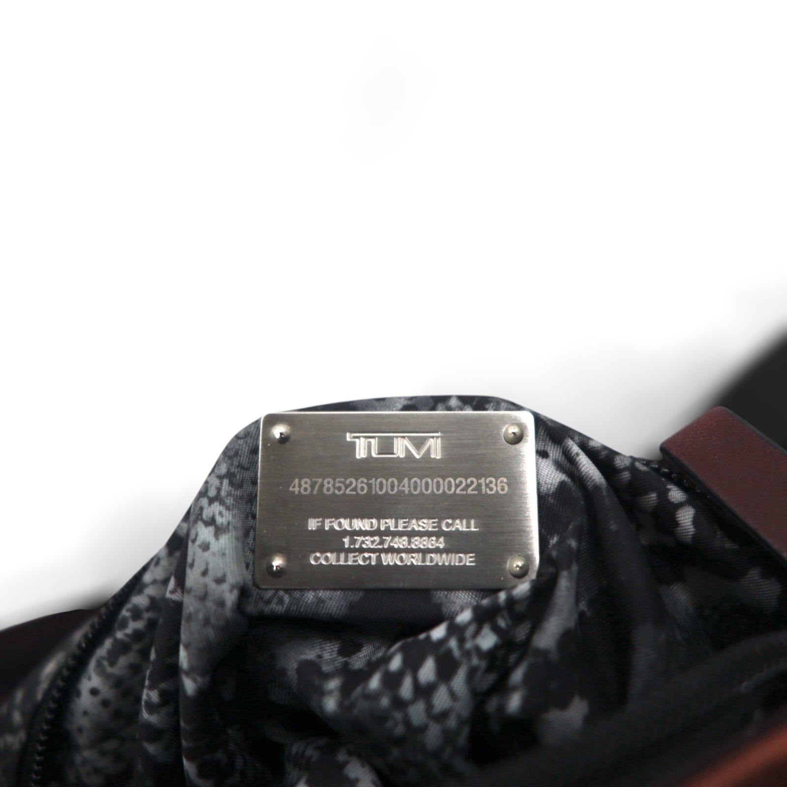 TUMI クロスボディ ショルダーバッグ パープル ナイロン