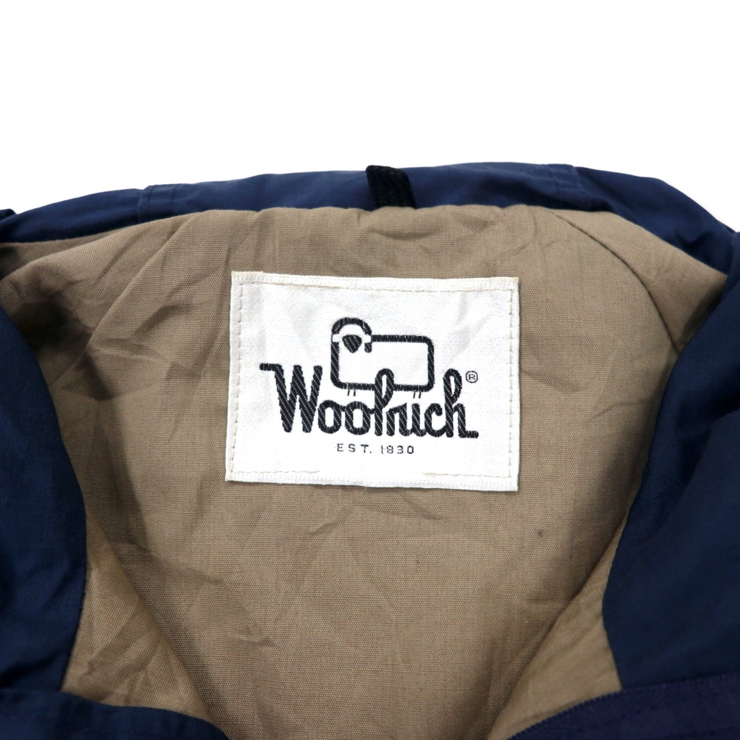 Woolrich 70年代 マウンテンパーカー M ネイビー ポリエステル ダブルジップ 白タグ 涙TALON