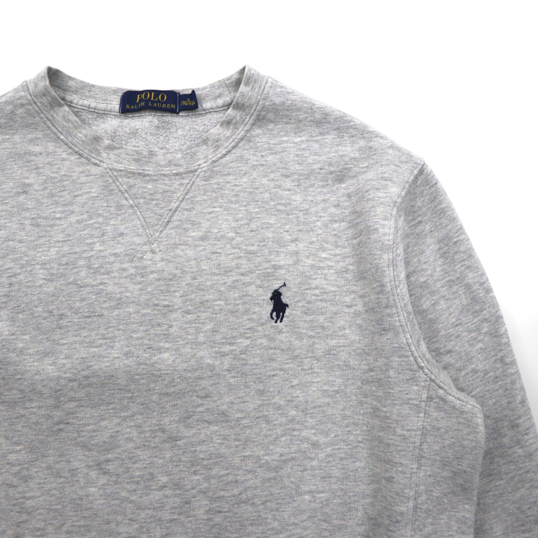 Polo Ralph Lauren Front V Sweatshirt S Gray Small Pony Embroidery Logo