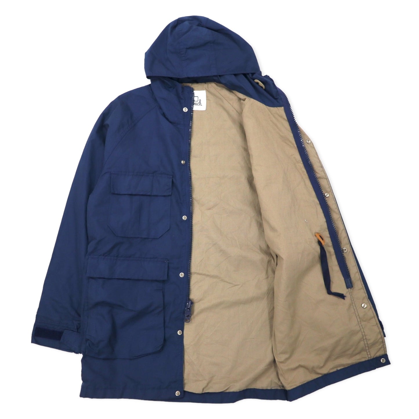 Woolrich 70年代 マウンテンパーカー M ネイビー ポリエステル ダブルジップ 白タグ 涙TALON