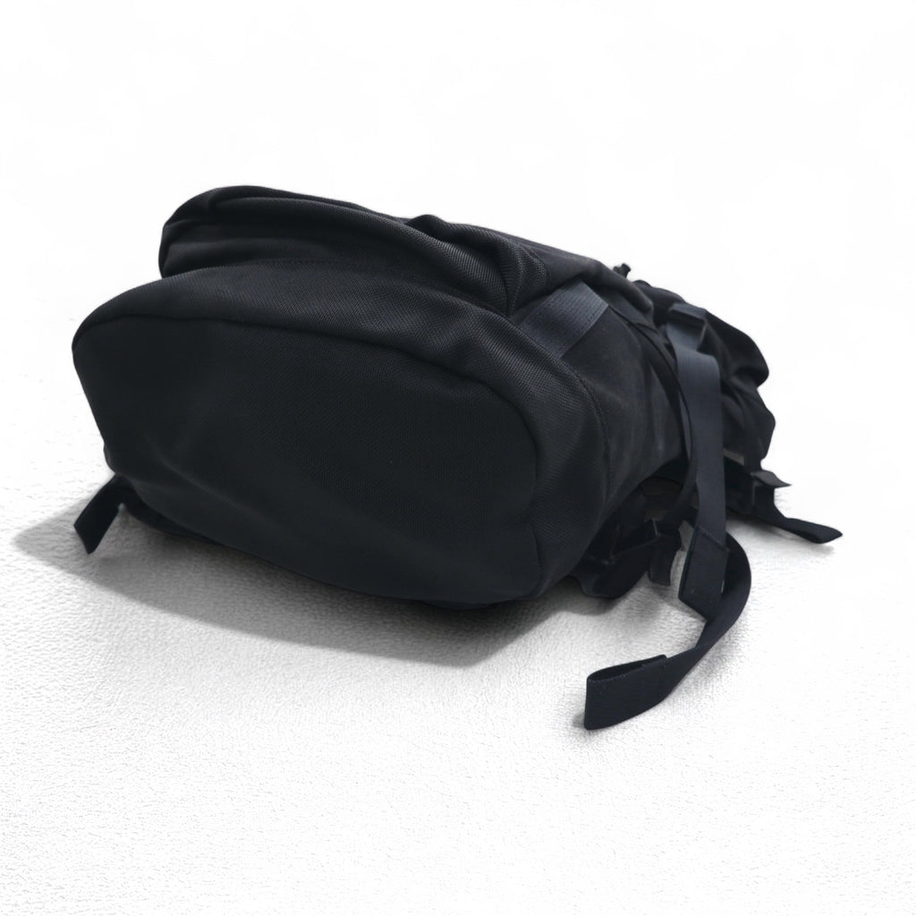 PORTER CORNER Backpack Rucksack Black Canvas Water-repellent Made in Japan