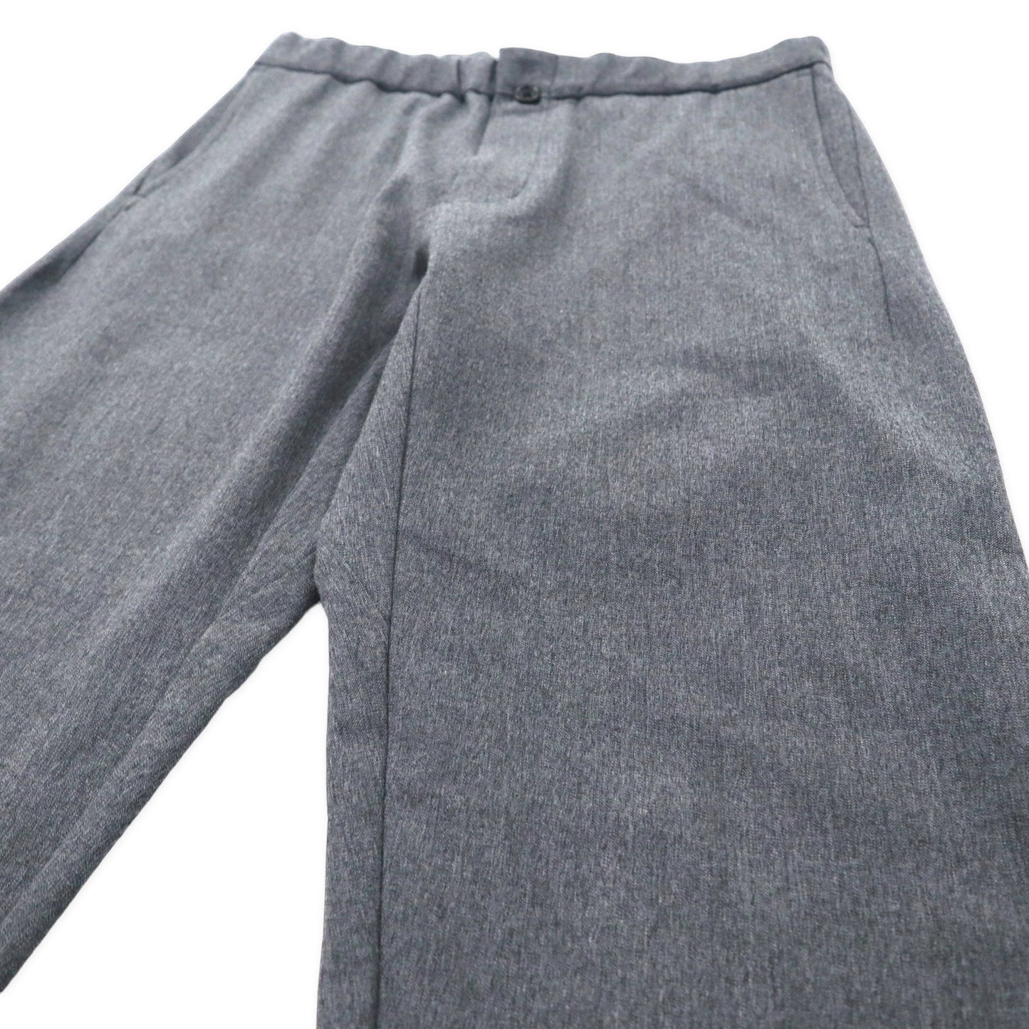 YAECA Easy Slacks Pants S Gray Polyester Ergonomic 14610 2way Wide Pants