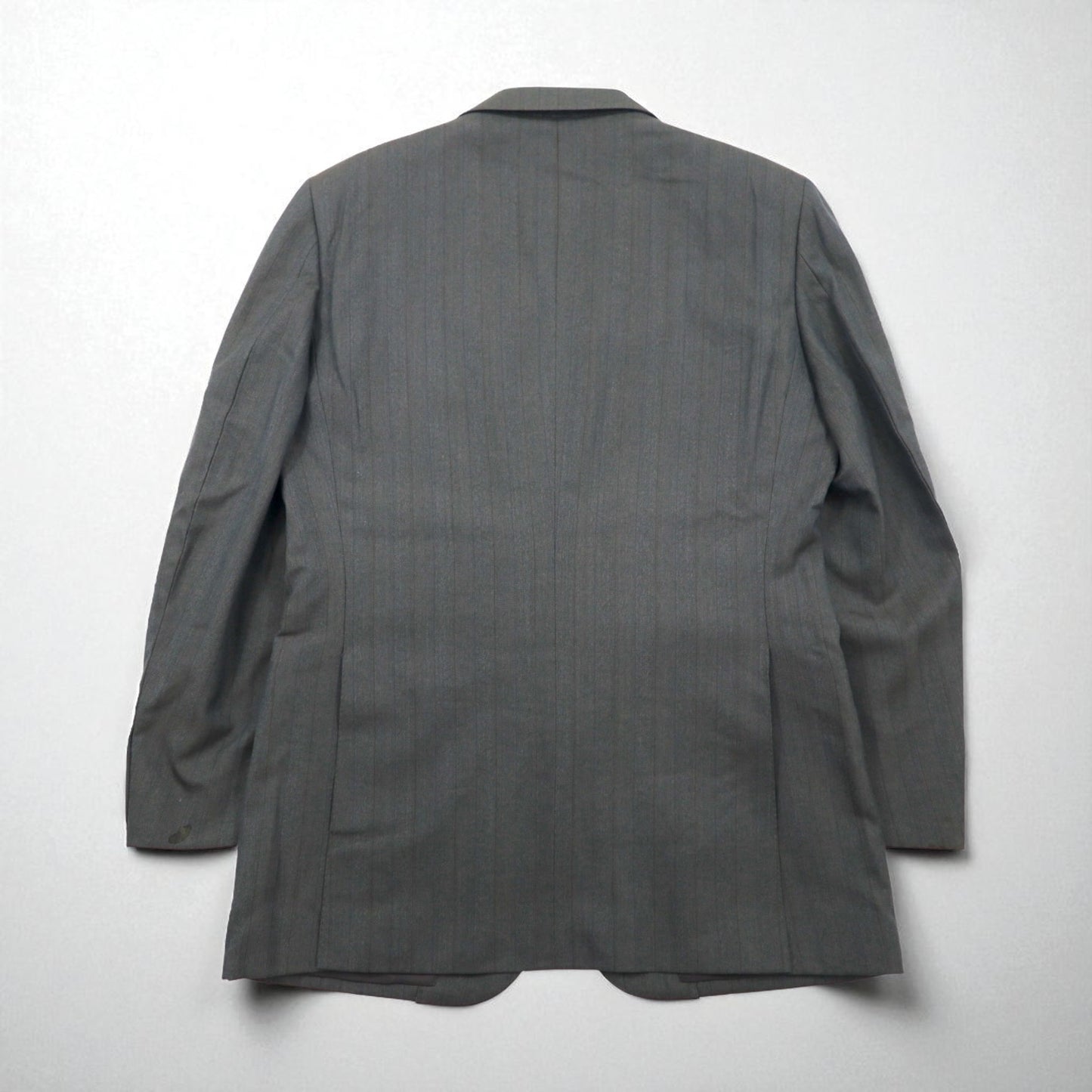 Burberrys オールド 2B テーラードジャケット L グレー ウール シャドーストライプ ウール 日本製
