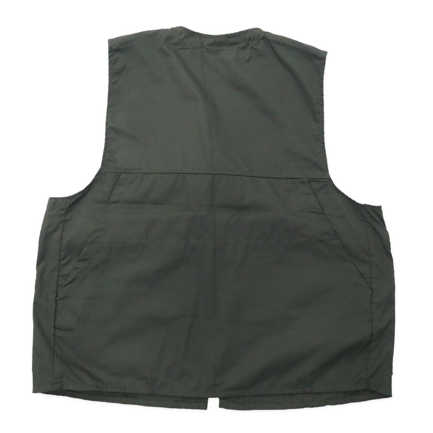 VINTAGE French Hunting Vest フレンチ ハンティングベスト 5 カーキ ポリエステル コットン LAMPOジップ