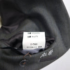 Burberry's Old 2B Tailored Jacket, Size L, Gray Wool Shadow Stripe, Made in Japan