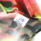 VERSACE 80年代 イタリア製 シャツ S マルチカラー 総柄 アート 比翼 VERSACE JEANS COUTURE